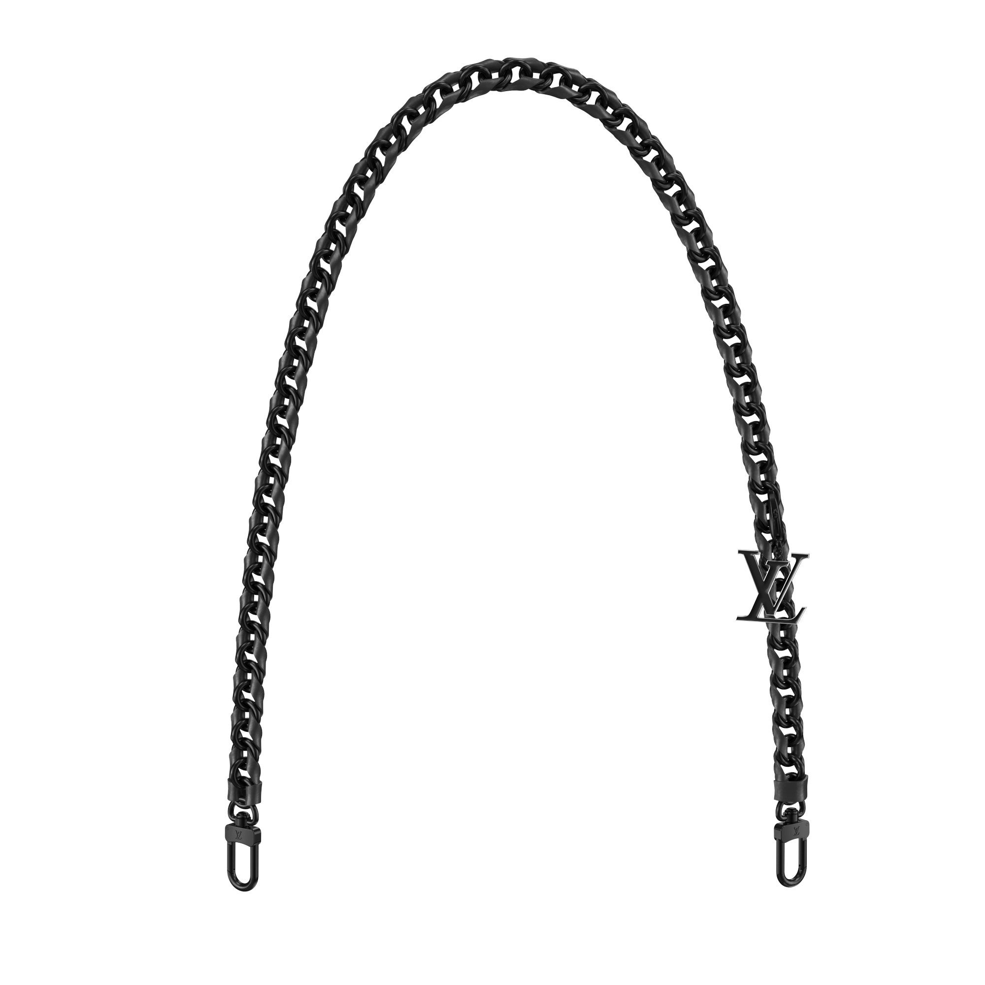 Chain Metal & Leather Black - Women - Small Leather Goods | LOUIS